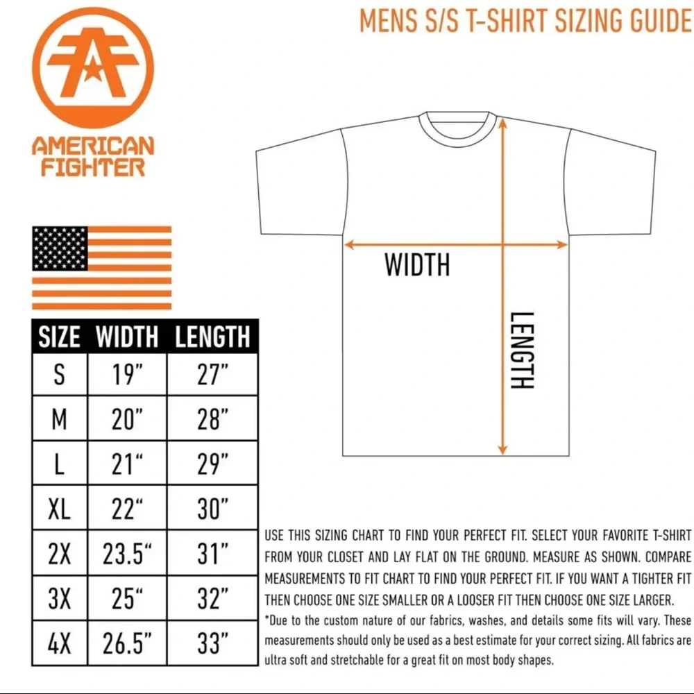 American Fighter Men's T-shirt Bay View Premium Athletic MMA S-4XL $44